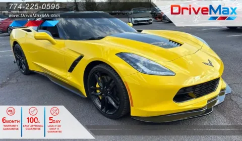 Yellow 2015 Chevrolet Corvette Stingray Z51 Coupe 2D for sale in West Bridgewater, MA