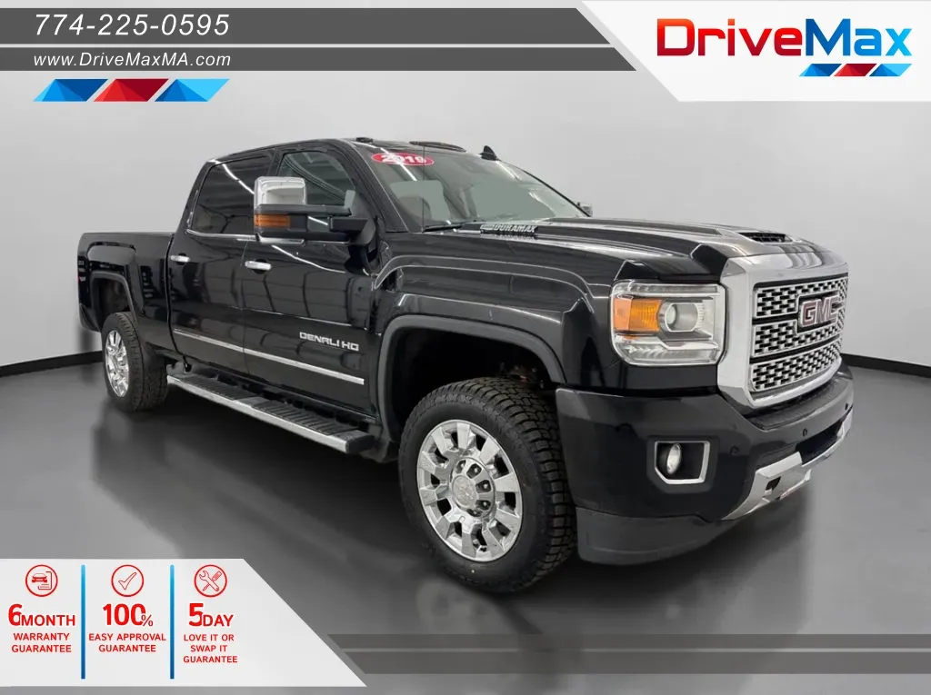 Black 2019 GMC Sierra 2500 HD Crew Cab Denali Pickup 4D 6 1/2 ft for sale in West Bridgewater, MA