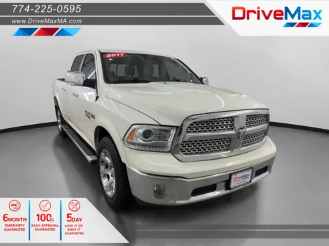 White 2017 Ram 1500 Crew Cab Laramie Pickup 4D 5 1/2 ft for sale in West Bridgewater, MA