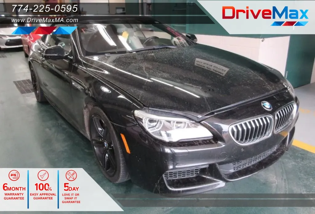 Black 2017 BMW 6 Series 640i xDrive Convertible 2D for sale in West Bridgewater, MA