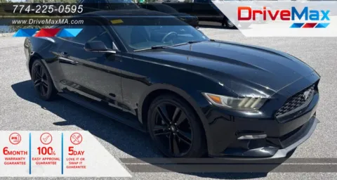 Black 2015 Ford Mustang EcoBoost Coupe 2D for sale in West Bridgewater, MA
