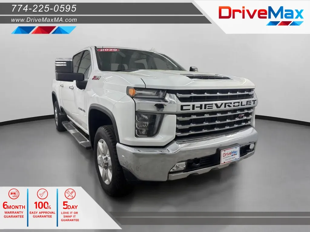 White 2020 Chevrolet Silverado 2500 HD Crew Cab LTZ Pickup 4D 6 1/2 ft for sale in West Bridgewater, MA
