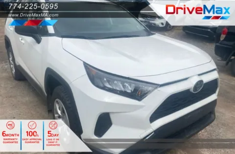 White 2019 Toyota RAV4 LE Sport Utility 4D for sale in West Bridgewater, MA