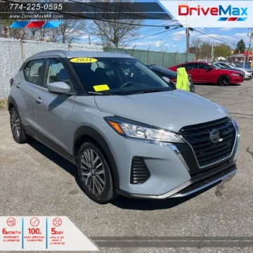 Blue 2021 Nissan Kicks SV Sport Utility 4D for sale in West Bridgewater, MA