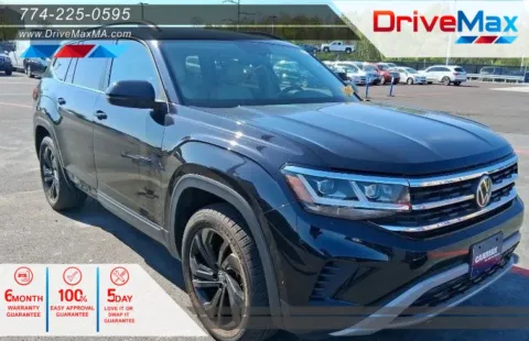 Black 2022 Volkswagen Atlas SE 4Motion w/Tech Pkg Sport Utility 4D for sale in West Bridgewater, MA