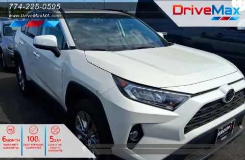 White 2021 Toyota RAV4 XLE Premium Sport Utility 4D for sale in West Bridgewater, MA