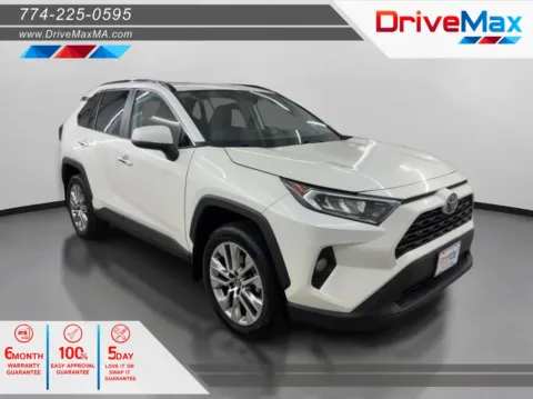 White 2021 Toyota RAV4 XLE Premium Sport Utility 4D for sale in West Bridgewater, MA