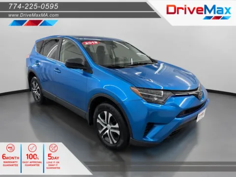 Blue 2018 Toyota RAV4 LE Sport Utility 4D for sale in West Bridgewater, MA