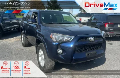 Blue 2016 Toyota 4Runner SR5 Sport Utility 4D for sale in West Bridgewater, MA