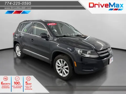 Black 2017 Volkswagen Tiguan 2.0T Wolfsburg Edition 4Motion Sport Utility 4D for sale in West Bridgewater, MA