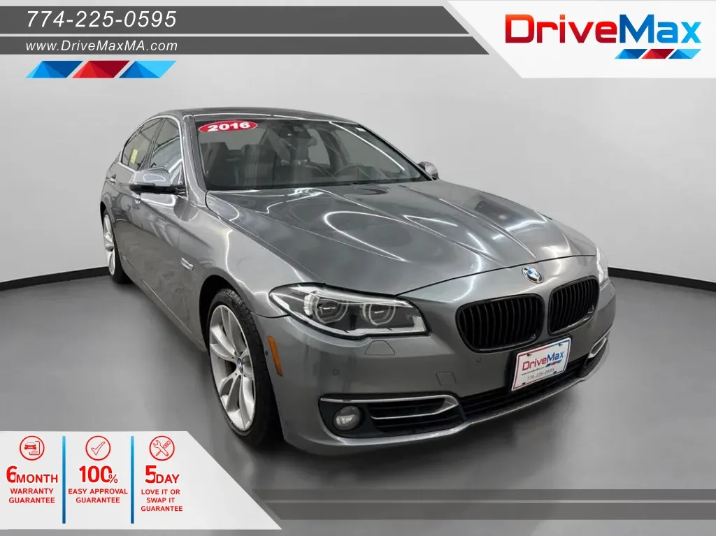 Gray 2016 BMW 5 Series 535i xDrive Sedan 4D for sale in West Bridgewater, MA