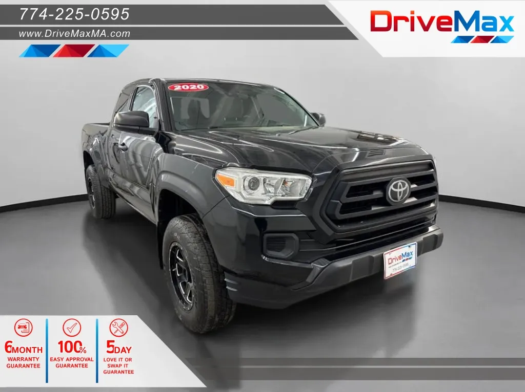 Black 2020 Toyota Tacoma Access Cab SR Pickup 4D 6 ft for sale in West Bridgewater, MA