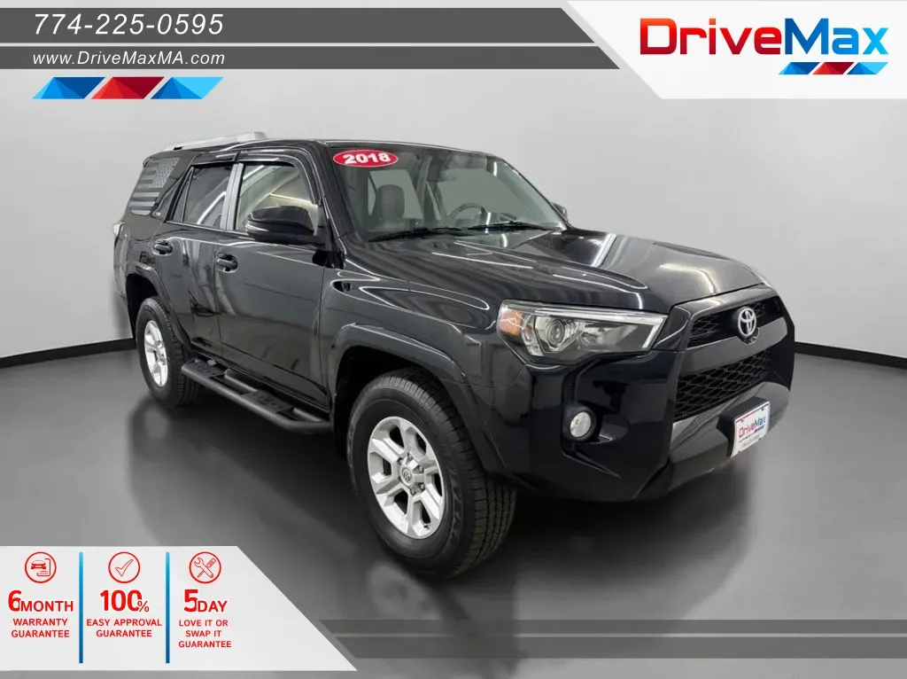 Black 2018 Toyota 4Runner SR5 Premium Sport Utility 4D for sale in West Bridgewater, MA