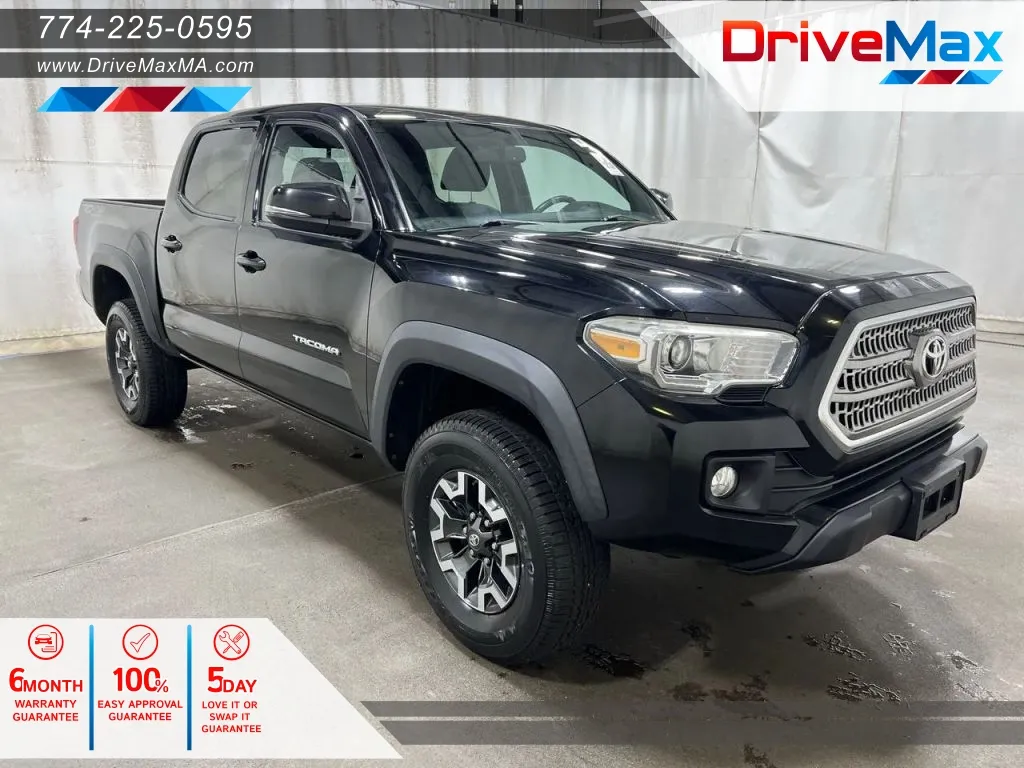 Black 2016 Toyota Tacoma Double Cab TRD Off-Road Pickup 4D 5 ft for sale in West Bridgewater, MA
