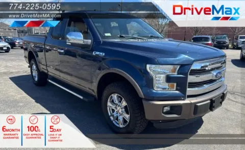 Blue 2015 Ford F-150 Super Cab Lariat Pickup 4D 6 1/2 ft for sale in West Bridgewater, MA
