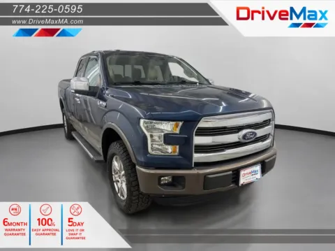 Blue 2015 Ford F-150 Super Cab Lariat Pickup 4D 6 1/2 ft for sale in West Bridgewater, MA