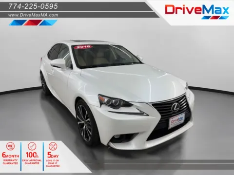 White 2016 Lexus IS 300 Sedan 4D for sale in West Bridgewater, MA