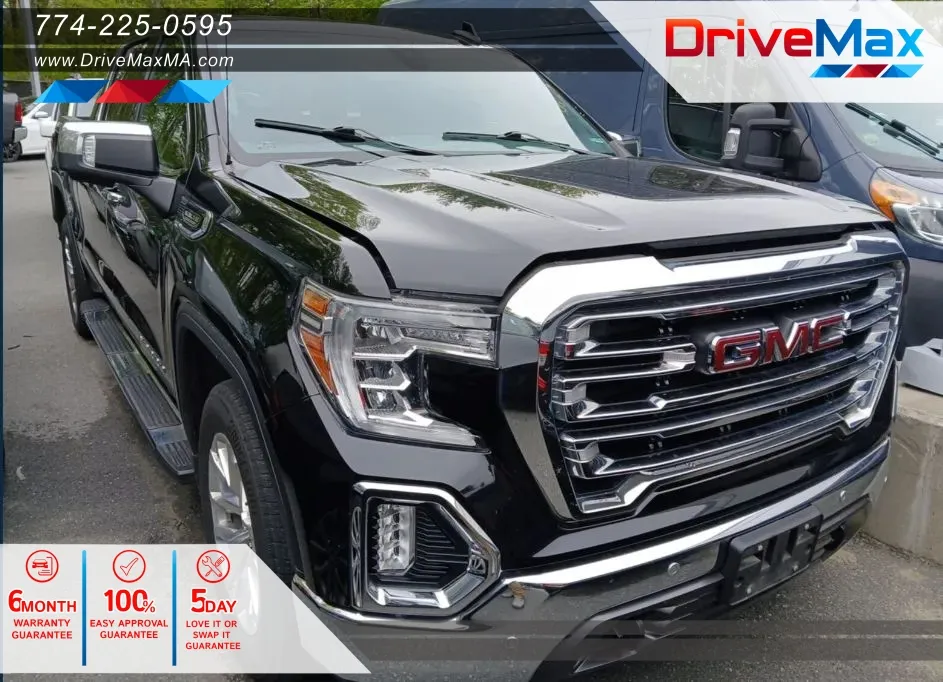 Black 2022 GMC Sierra 1500 Limited Crew Cab SLT Pickup 4D 5 3/4 ft for sale in West Bridgewater, MA