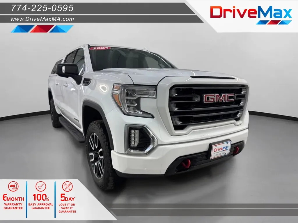 White 2021 GMC Sierra 1500 Crew Cab AT4 Pickup 4D 5 3/4 ft for sale in West Bridgewater, MA