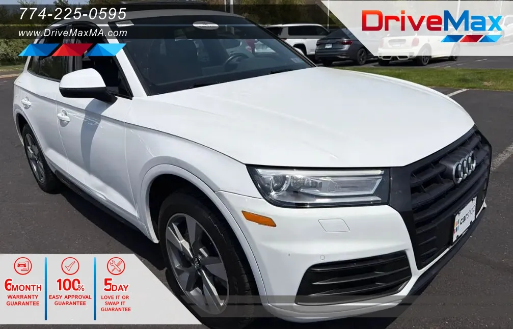 White 2020 Audi Q5 45 TFSI Titanium Premium Sport Utility 4D for sale in West Bridgewater, MA