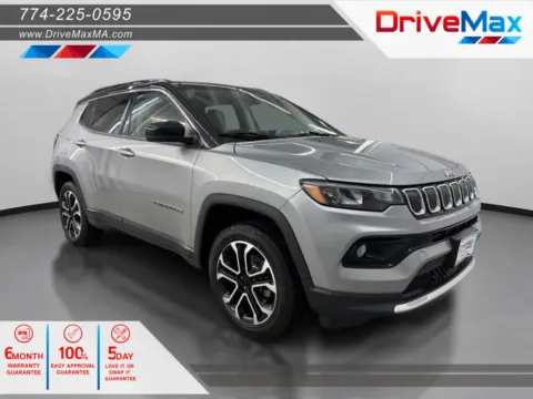 Silver 2022 Jeep Compass Limited Sport Utility 4D for sale in West Bridgewater, MA