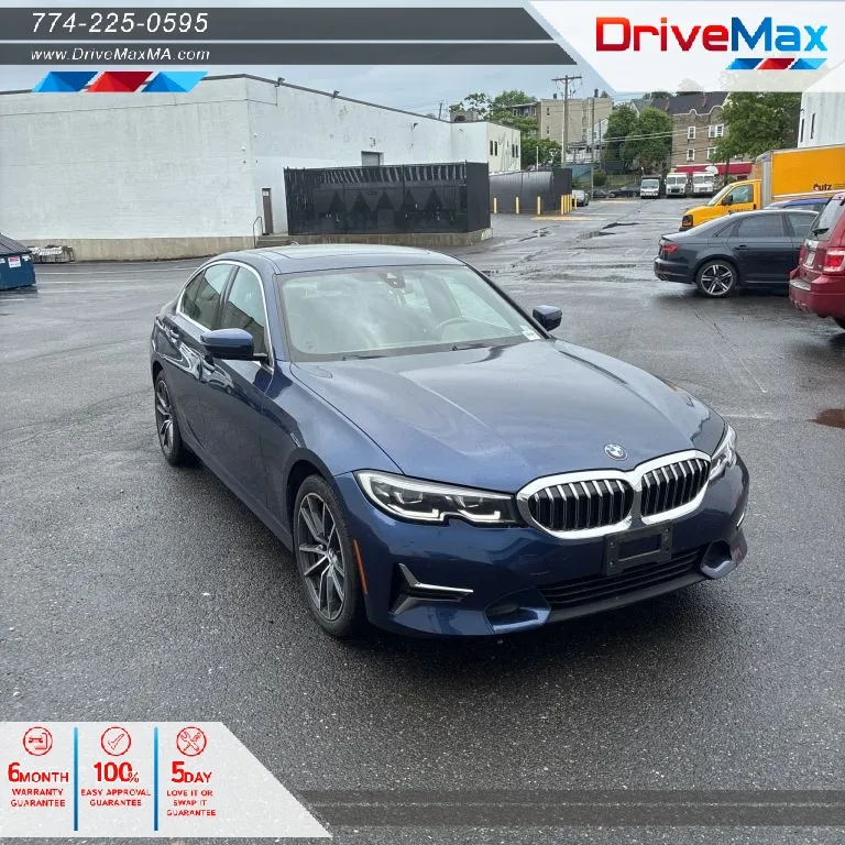 Blue 2019 BMW 3 Series 330i xDrive Sedan 4D for sale in West Bridgewater, MA
