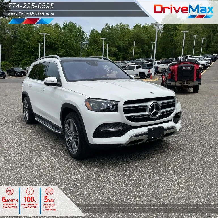 White 2022 Mercedes-Benz GLS 450 4MATIC Sport Utility 4D for sale in West Bridgewater, MA
