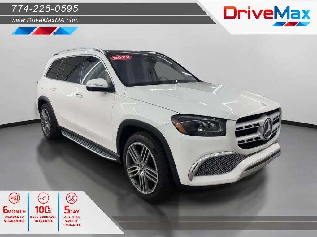 White 2022 Mercedes-Benz GLS 450 4MATIC Sport Utility 4D for sale in West Bridgewater, MA