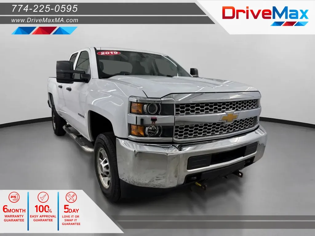 White 2019 Chevrolet Silverado 2500 HD Double Cab Work Truck Pickup 4D 6 1/2 ft for sale in West Bridgewater, MA