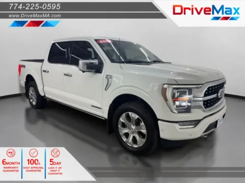 White 2021 Ford F-150 SuperCrew Cab Platinum Pickup 4D 5 1/2 ft for sale in West Bridgewater, MA