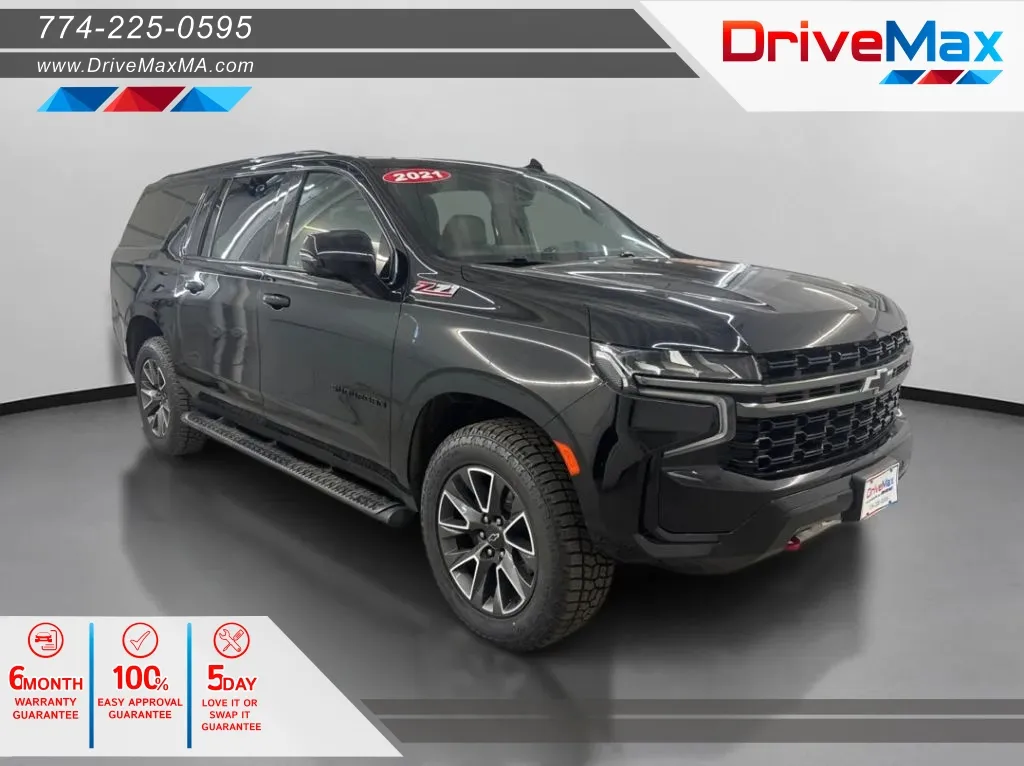 Black 2021 Chevrolet Suburban Z71 Sport Utility 4D for sale in West Bridgewater, MA