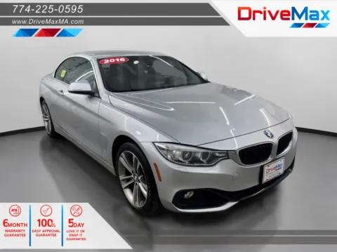 Gray 2016 BMW 4 Series 428i xDrive Convertible 2D for sale in West Bridgewater, MA