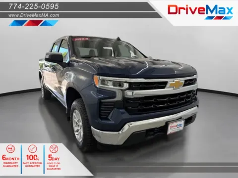 Blue 2023 Chevrolet Silverado 1500 Crew Cab LT Pickup 4D 5 3/4 ft for sale in West Bridgewater, MA