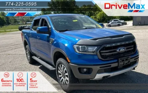 Blue 2019 Ford Ranger SuperCrew Lariat Pickup 4D 5 ft for sale in West Bridgewater, MA
