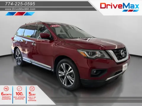 Red 2020 Nissan Pathfinder Platinum Sport Utility 4D for sale in West Bridgewater, MA