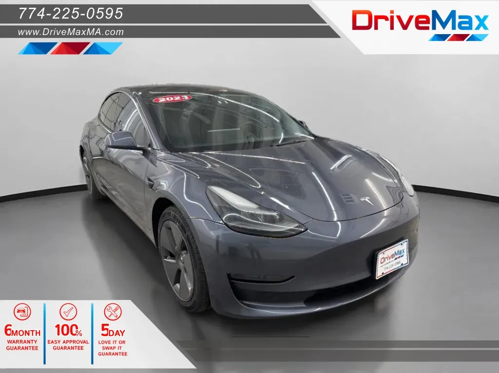 Gray 2023 Tesla Model 3 Standard Sedan 4D for sale in West Bridgewater, MA