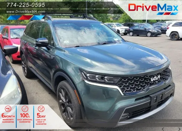 Green 2022 Kia Sorento X-Line SX-Prestige Sport Utility 4D for sale in West Bridgewater, MA