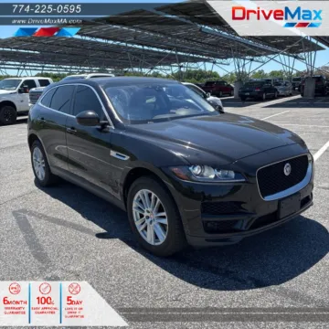 Black 2019 Jaguar F-PACE 30t Prestige Sport Utility 4D for sale in West Bridgewater, MA