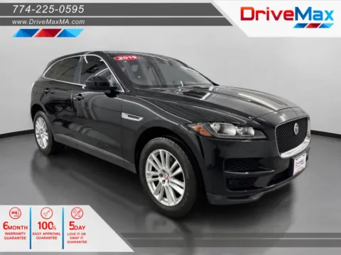 Black 2019 Jaguar F-PACE 30t Prestige Sport Utility 4D for sale in West Bridgewater, MA