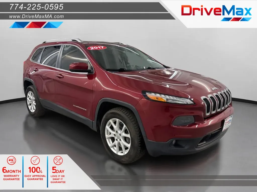Red 2017 Jeep Cherokee Latitude Sport Utility 4D for sale in West Bridgewater, MA