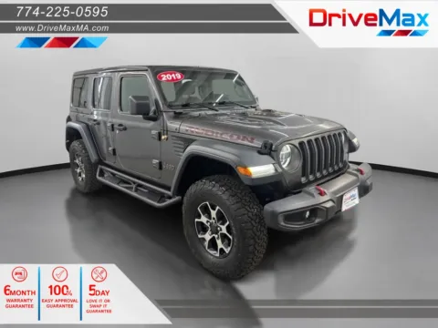 Gray 2019 Jeep Wrangler Unlimited Rubicon Sport Utility 4D for sale in West Bridgewater, MA