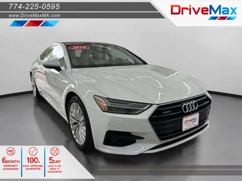 White 2019 Audi A7 Prestige Sedan 4D for sale in West Bridgewater, MA