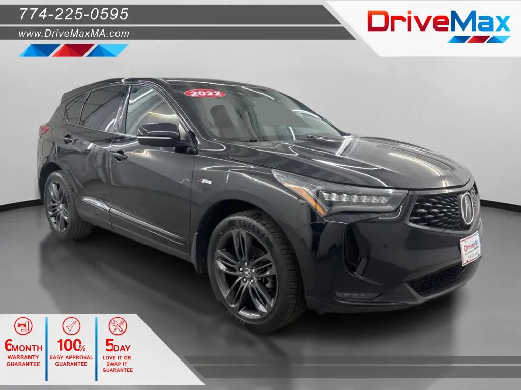 Black 2022 Acura RDX SH-AWD w/A-Spec Pkg Sport Utility 4D for sale in West Bridgewater, MA