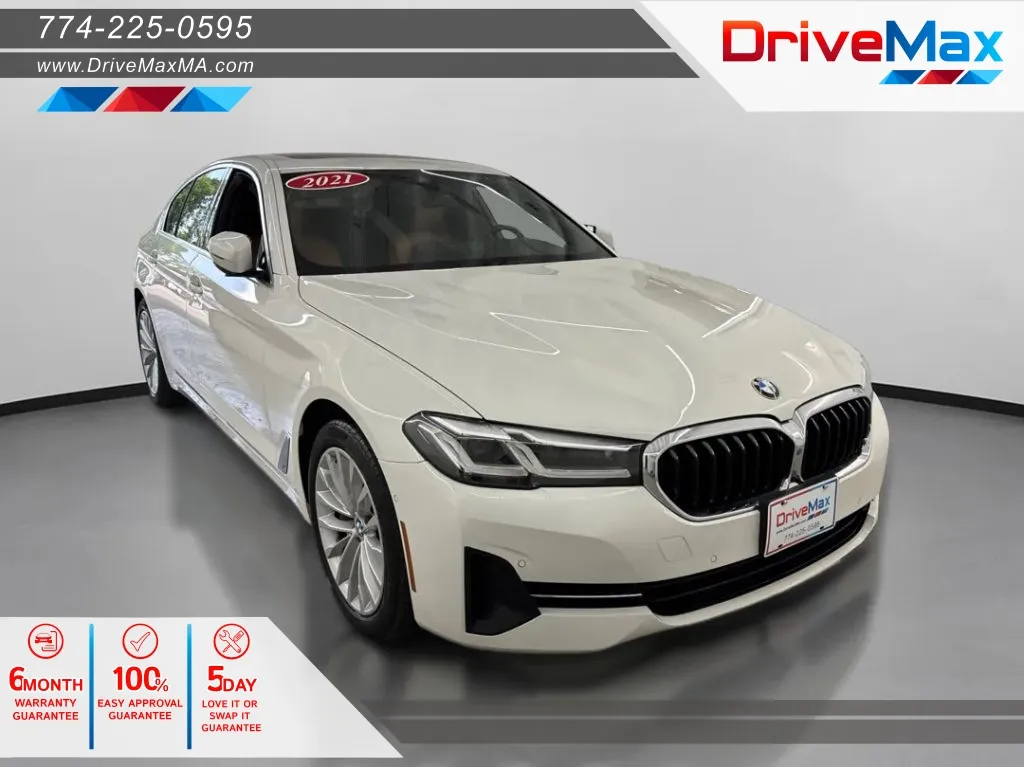 White 2021 BMW 5 Series 540i xDrive Sedan 4D for sale in West Bridgewater, MA
