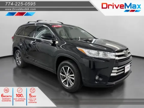 Black 2019 Toyota Highlander XLE Sport Utility 4D for sale in West Bridgewater, MA