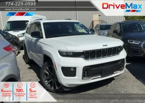 White 2023 Jeep Grand Cherokee L Overland Sport Utility 4D for sale in West Bridgewater, MA