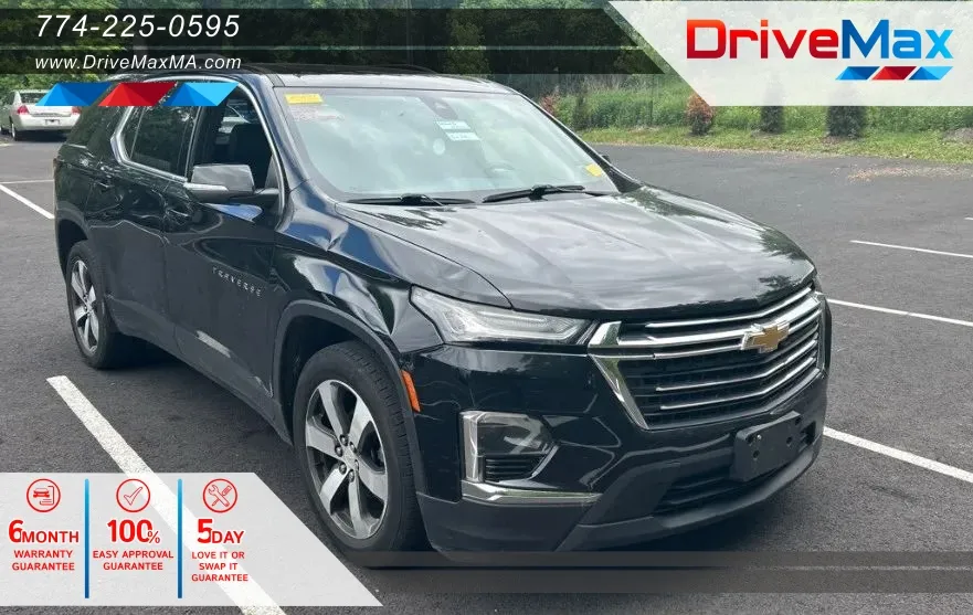 Black 2023 Chevrolet Traverse LT Sport Utility 4D for sale in West Bridgewater, MA