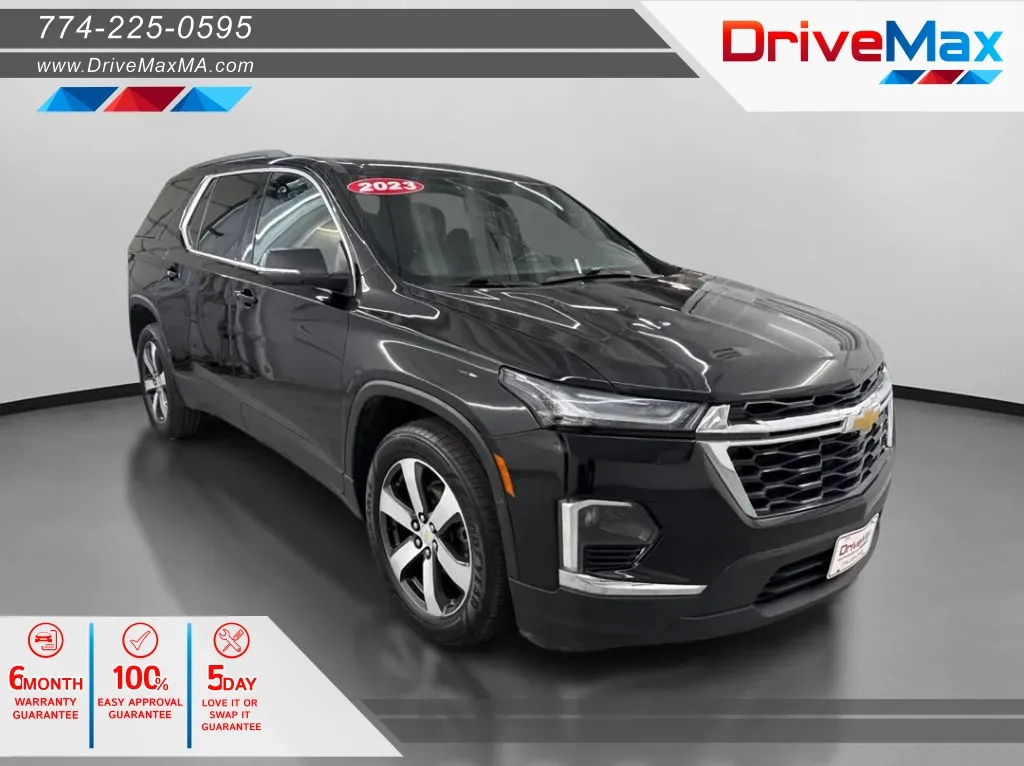 Black 2023 Chevrolet Traverse LT Sport Utility 4D for sale in West Bridgewater, MA