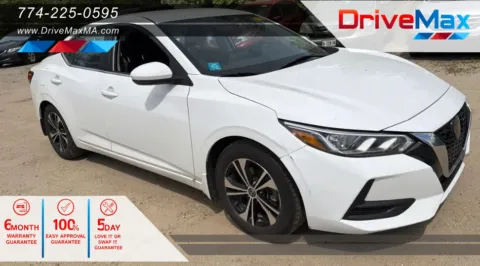 White 2020 Nissan Sentra SV Sedan 4D for sale in West Bridgewater, MA