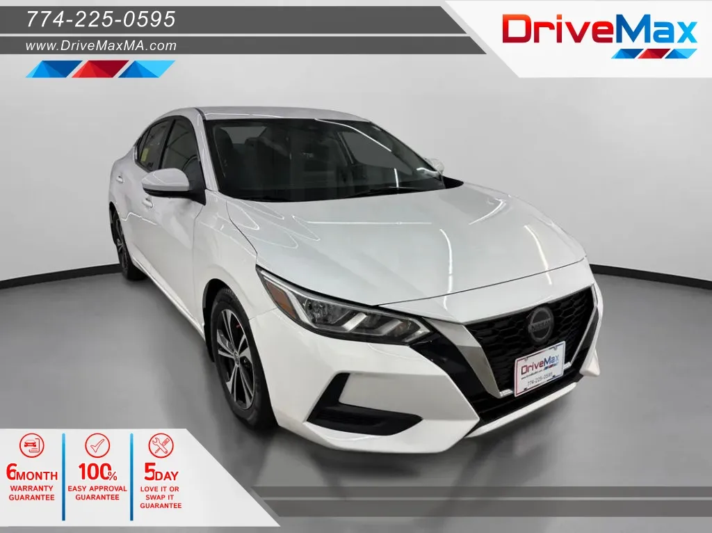 White 2020 Nissan Sentra SV Sedan 4D for sale in West Bridgewater, MA